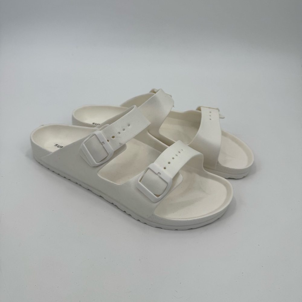 Sun + Stone Men's White Jude Slip-On Sandals Size US 12 - Picture 2 of 9